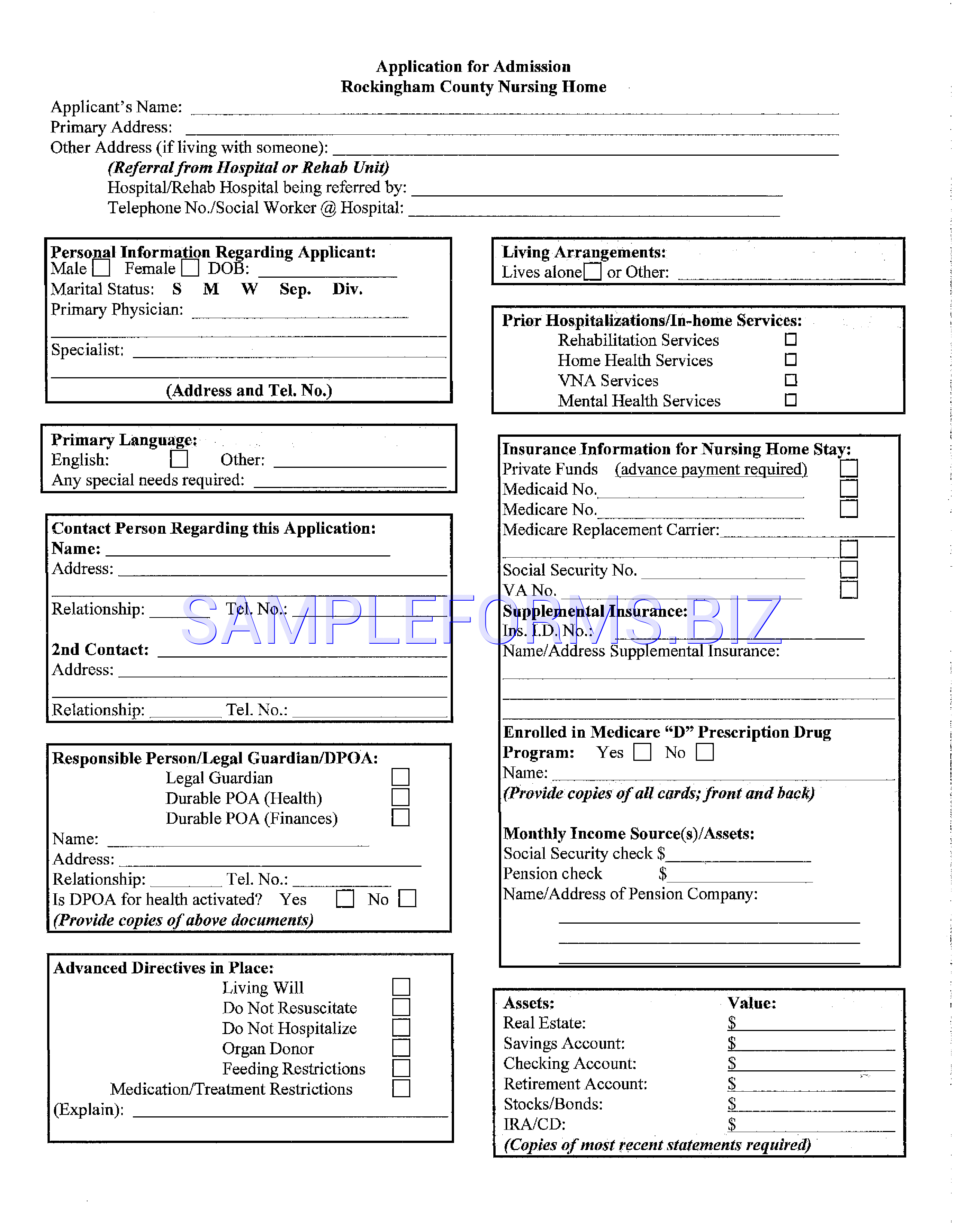 Preview free downloadable New Hampshire Do Not Resuscitate Form in PDF (page 1)